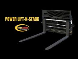 Quick Attach Power Lift-n-stack hydraulic pallet forks 48