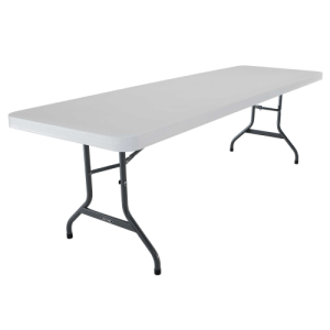 Table, 8' White Plastic